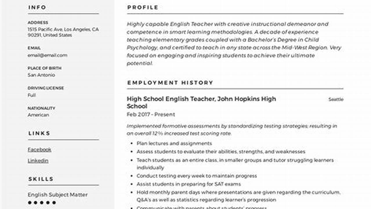 Resume Format 2024 Examples Pdf Download