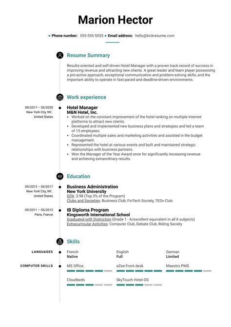 FREE 12+ Sample Housekeeping Resume Templates in PDF MS Word