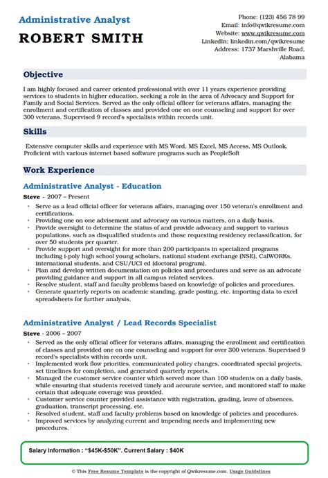 Resume Templates Salary Requirements