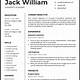 Resume Text Template