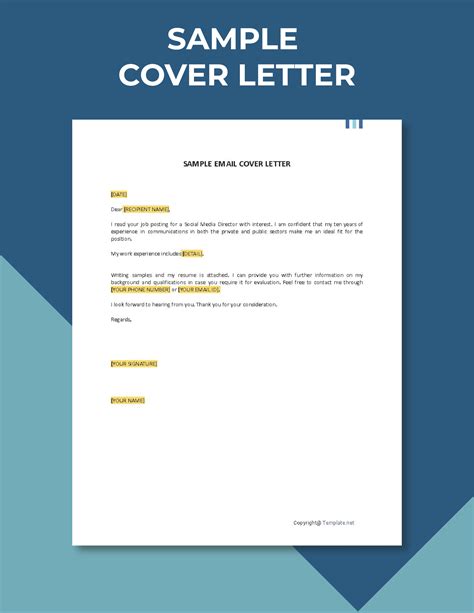 Resume Cover Letter Email Format