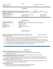 Resume Example Denton, Texas