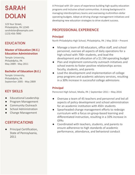 Resume Examples 2020 Education