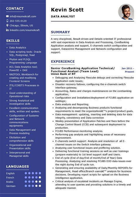Resume For Data Analyst Pdf