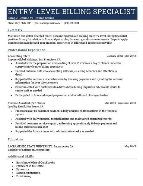 Resume Genius Billing