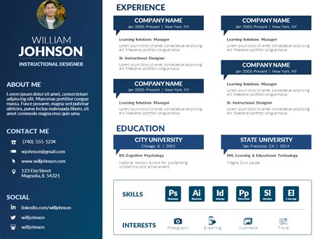 Resume In Powerpoint Templates
