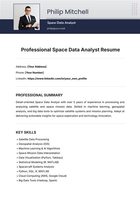 Resume Template For Maximum Space Utilization