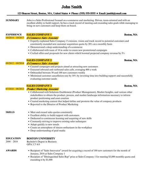 Resume Work Experience Order