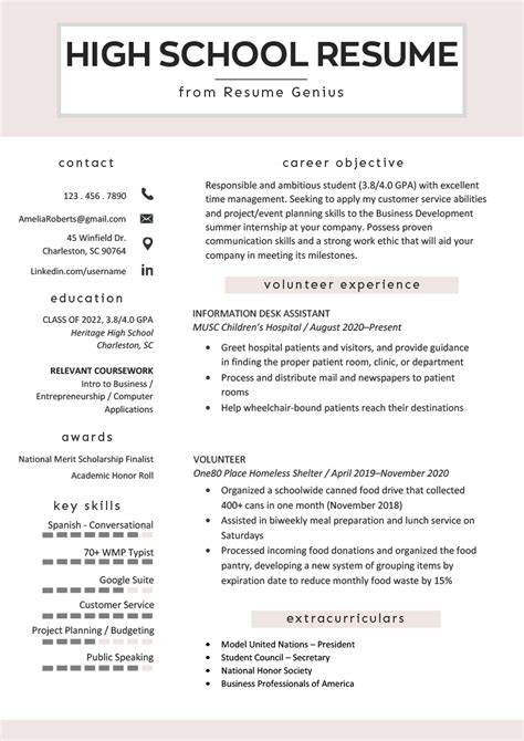 Crafting Effective Resumes for High School Students: Tips and Tricks