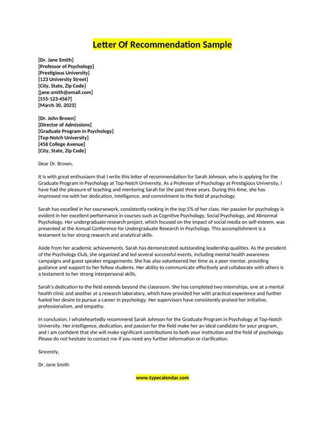 Resumes For Letters Of Recommendations