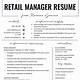 Retail Resume Template Microsoft Word