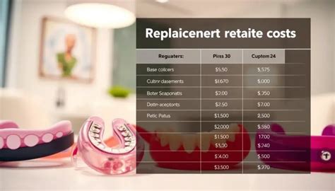 Retainer Replacement Costs