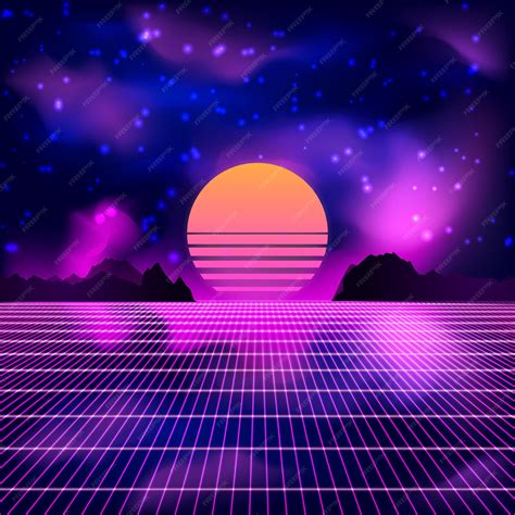 Retro 80s Background