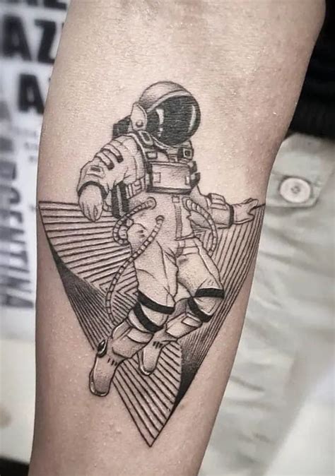 Retro Astronaut Tattoo