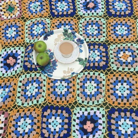 Retro Crochet Blanket