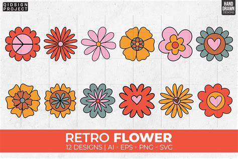 Reviving Vintage Charm: Discover the Beauty of Retro Flowers SVG for Your Creative Projects!