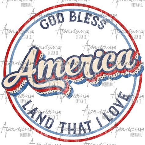 Download Retro God Bless America SVG, July Fourth Files