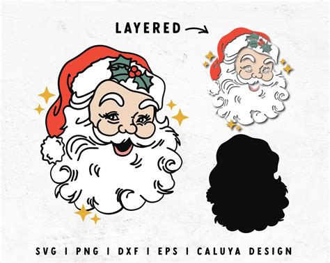 Get Festive with Our Retro Santa SVG Collection: Add Nostalgic Charm to Your Holiday Projects!