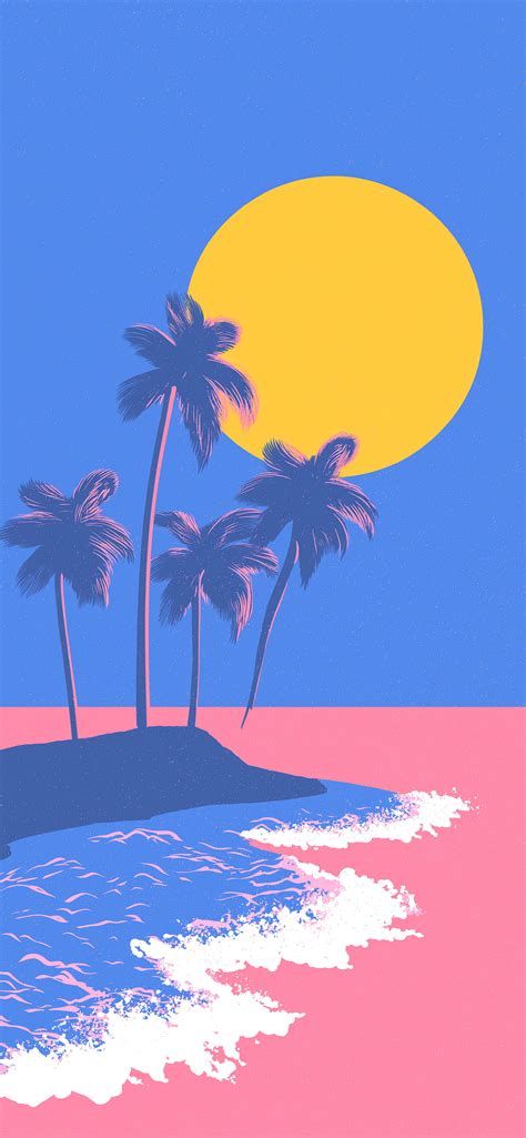 Download Retro Sunset - Palm Trees - Summer... Cut Images