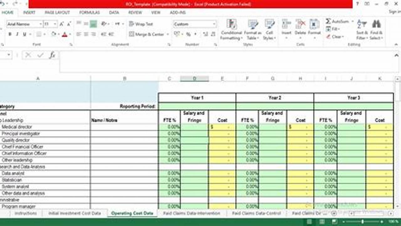 Return On Investment Excel Template: Measuring the Success of Your Investments