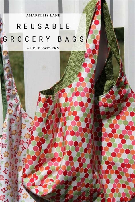 Reusable Grocery Bag Patterns Free