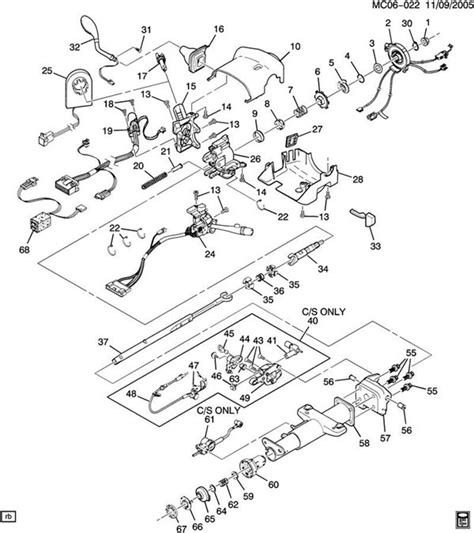 Rev Up Your Restoration: 1990 Chevy Steering Column Diagram Unveiled!