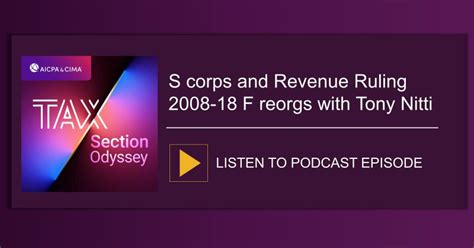 Unlocking the Benefits of Revenue Ruling 2008-18: How to Maximize Your Tax Savings Strategy