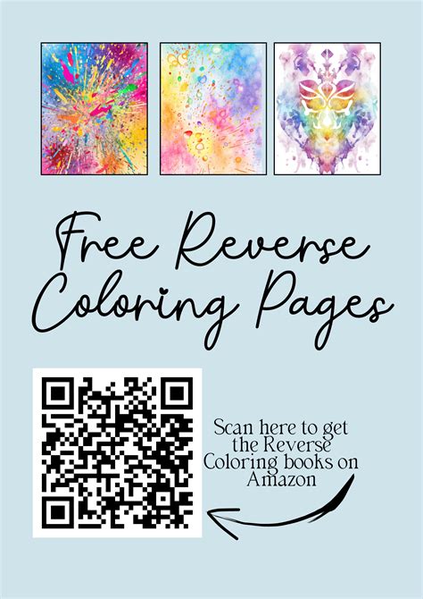 Reverse Coloring Pages Printable