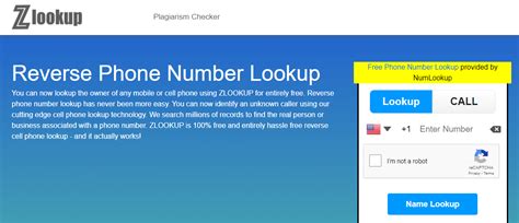 Reverse Phone Number Lookup Service