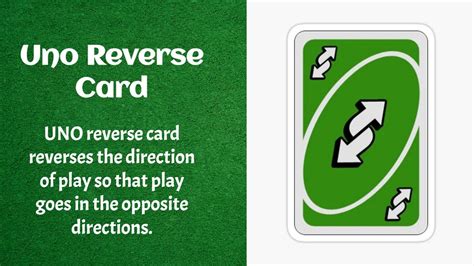 Reverse Turn Uno Card