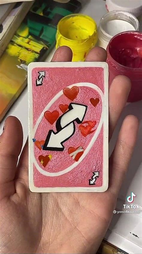 Reverse Uno Card With Hearts
