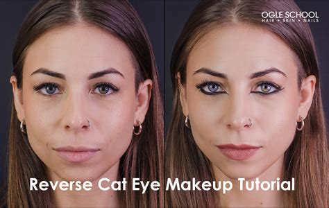 Reverse cat eye makeup