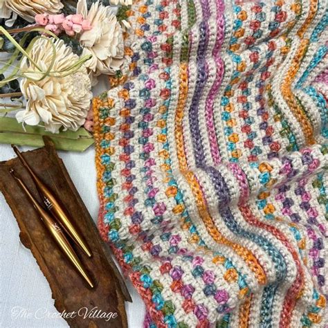 Reversible Crochet Blanket