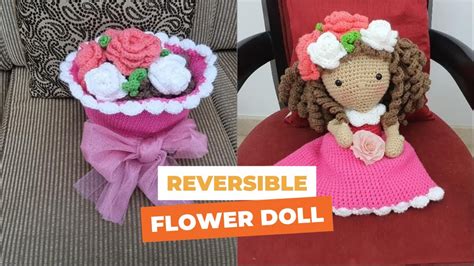 Reversible Crochet Flower Doll