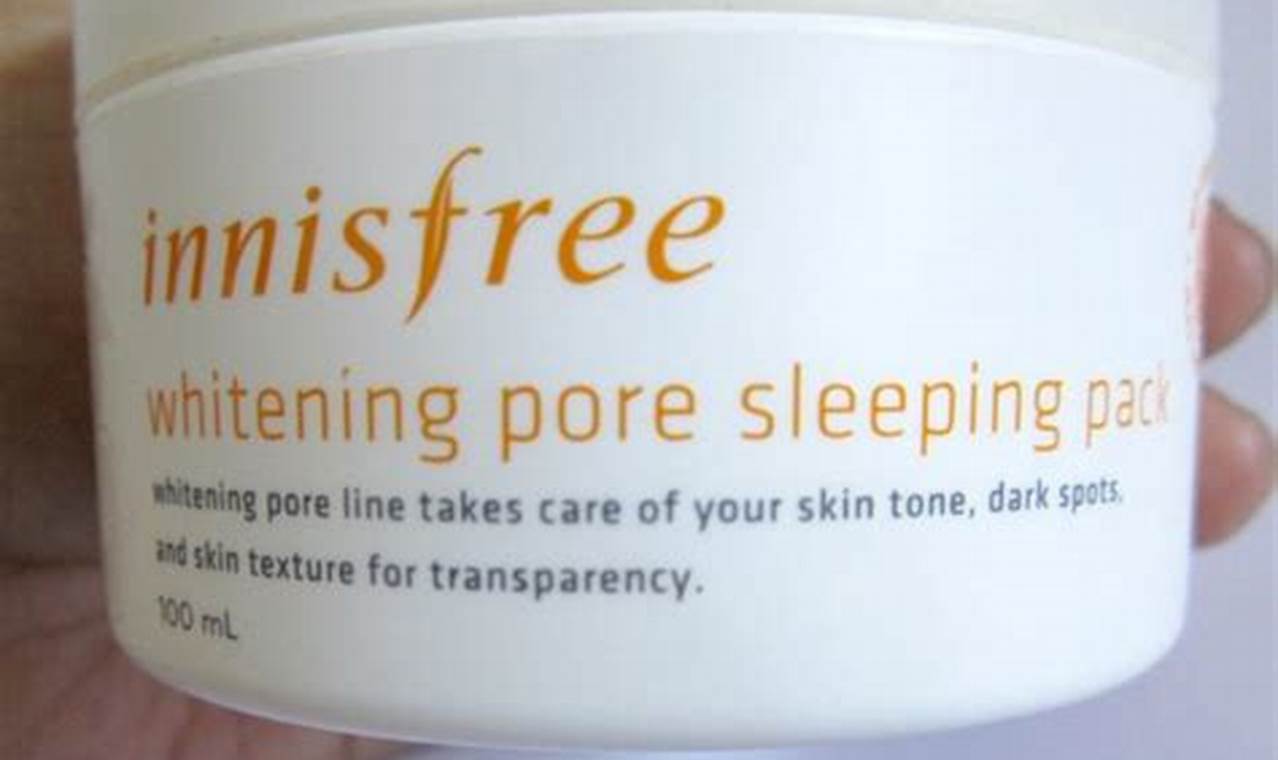 Review Innisfree Whitening Pore Sleeping Pack