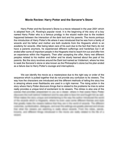 Review Text Harry Potter