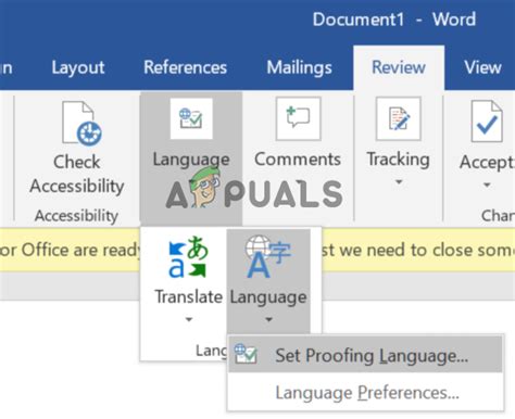Review Word’s Proofing Exceptions