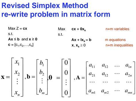 Effortlessly Optimize Solutions with our Revised Simplex Method Calculator