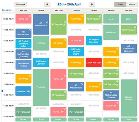 REVISION TIMETABLE School timetable, Revision timetable, Gcse revision