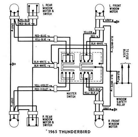 Revive the Classics: Unveiling the 1969 4 Dr T-Bird Electric Window Wiring Circuit for Timeless Restoration Bliss!