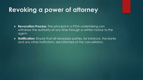 Revoking Power of Attorney