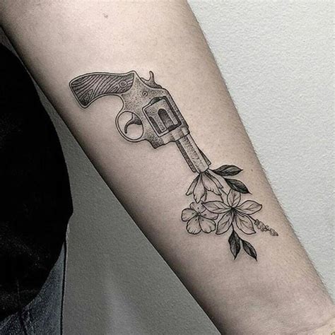 Pistol and Revolver Tattoo Designs TatRing