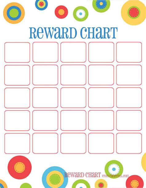 Reward Chart Template Word