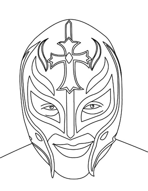 Rey Mysterio Coloring Pages