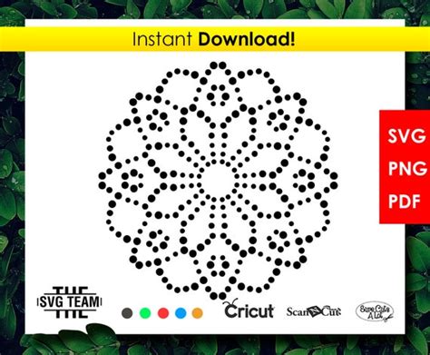 Download Rhinestone Mandala SVG File - SVG Design Silhouette Free PSD Mockups