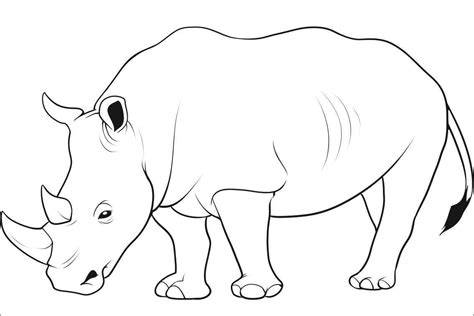Rhino Coloring Pages