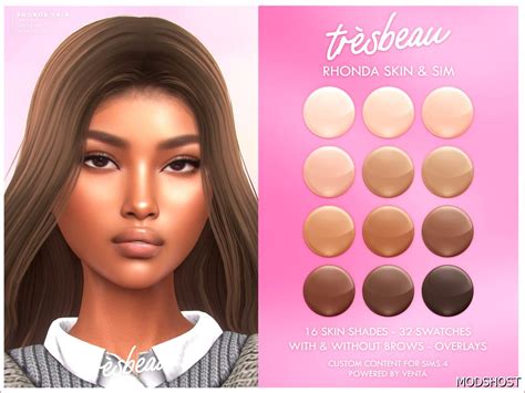 Unveil Radiant Skin in Sims 4 with Rhonda Skin Mod