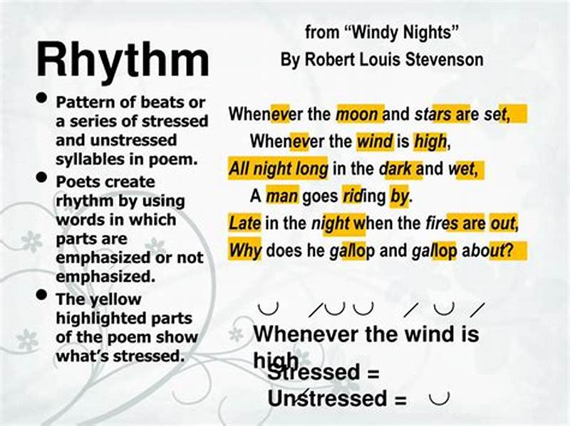 Rhythmic Pattern In Poem