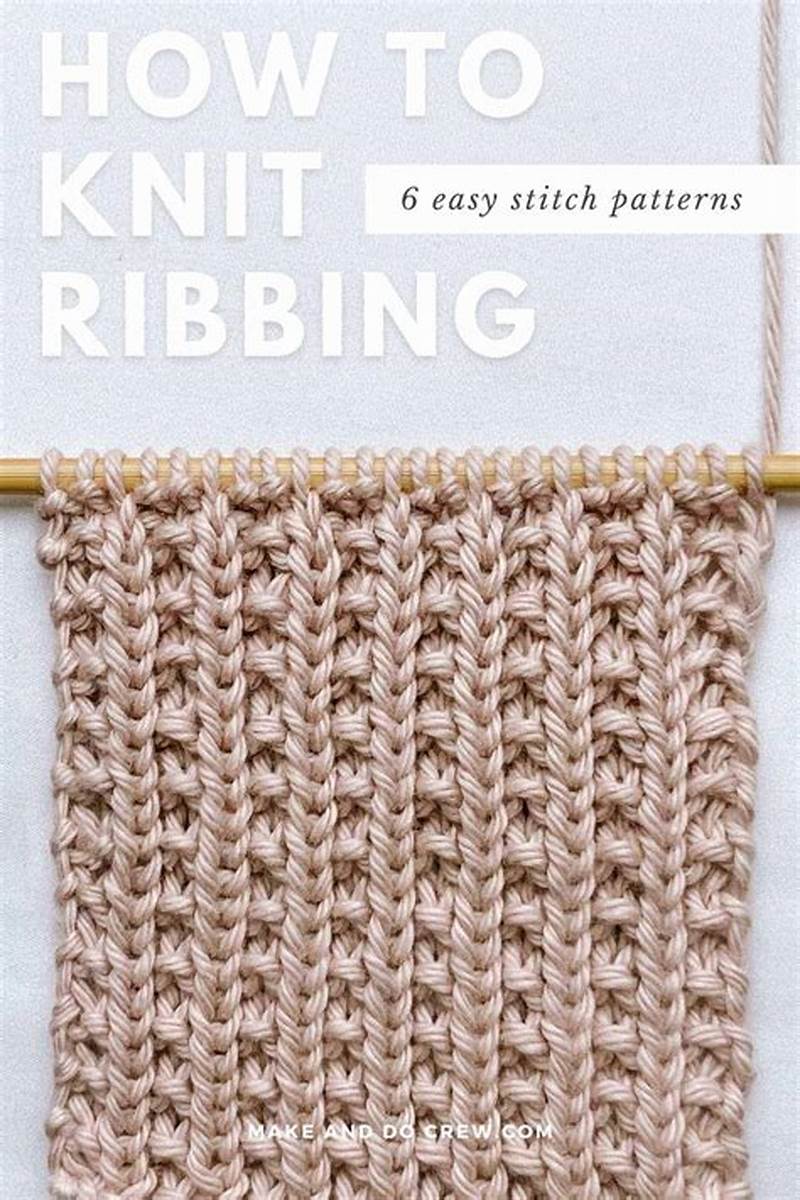 Rib Pattern In Knitting