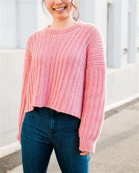 Ribbed Crochet Sweater